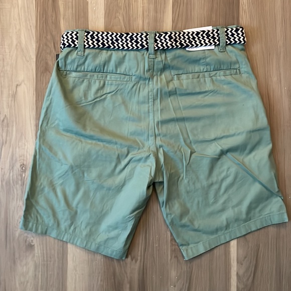 Men’s Free People sage green shorts with woven fabric belt, size 30 - Picture 5 of 10